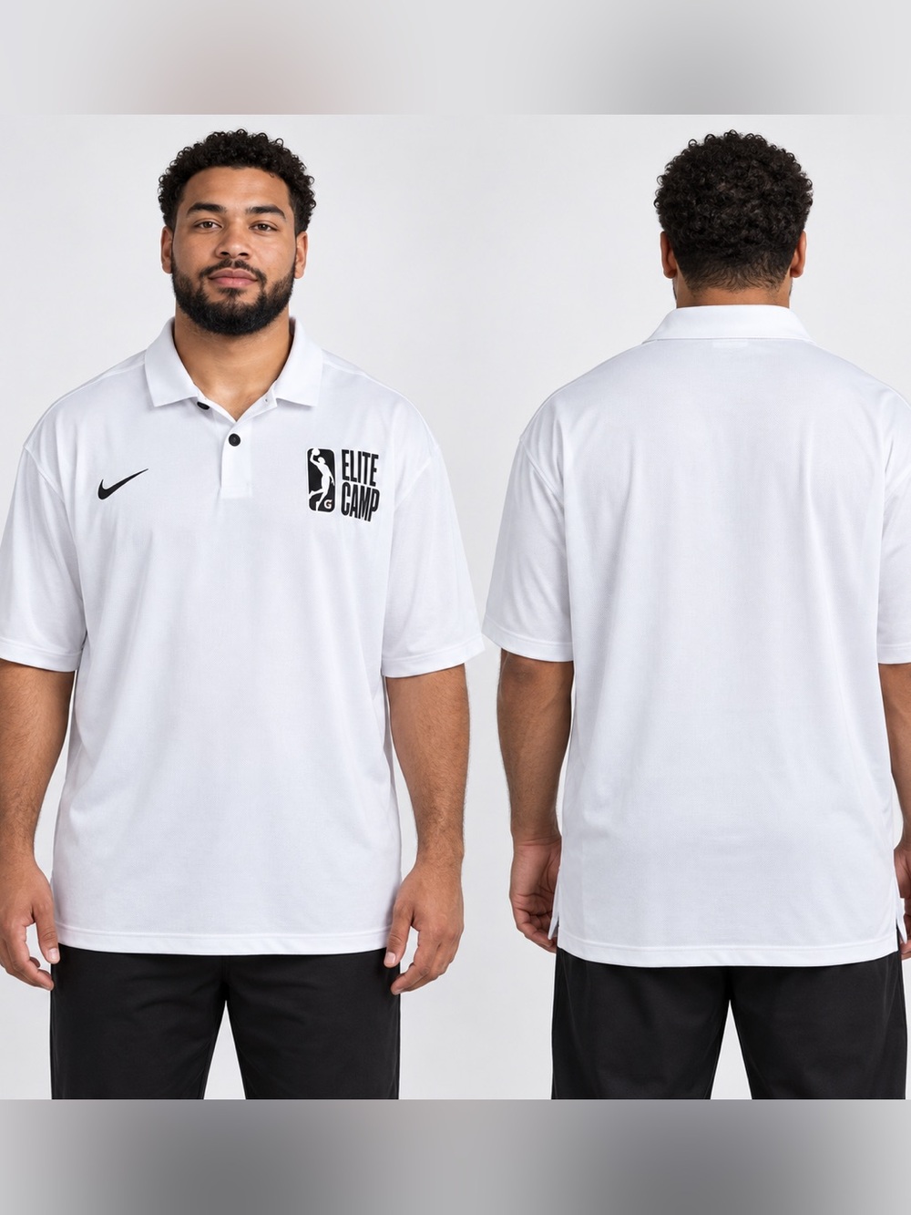 Nike NBA G League Elite Camp Dri-FIT Polo White Men’s XL NWT